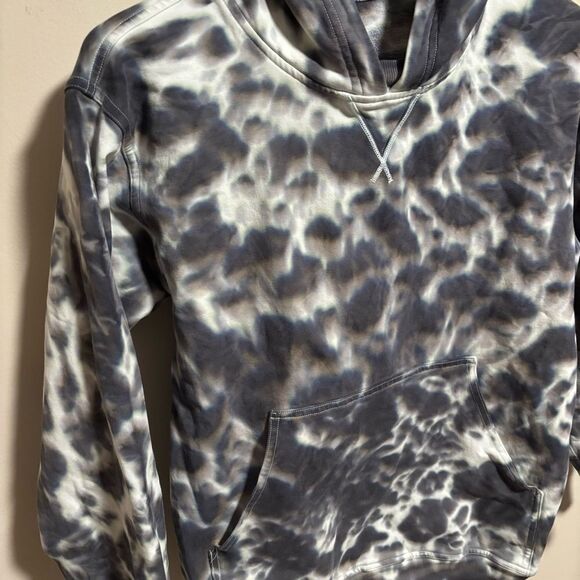 Lululemon All Yours Hoodie Tie Dye Fleece Marmoleado Tie Dye Graphite- Size 4 - Picture 3 of 8